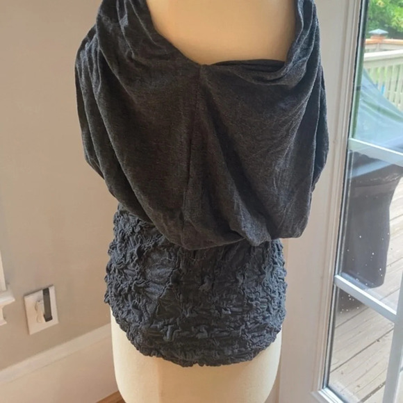Anthropologie Grey Smocked Waist Bailey 44 Tank XS - Picture 7 of 8